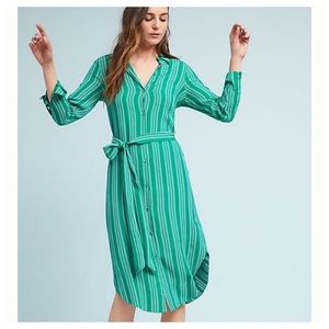 Anthropologie Maeve Martina Belted Shirt Dress 2